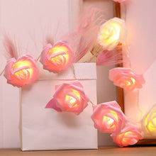 Load image into Gallery viewer, 2-Pack: 40 LEDs Rose Flower String Lights
