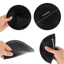 Load image into Gallery viewer, 2-Pack: 6" Large Silicone Drain Plug Hair Stopper Flat Suction Cover

