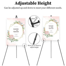 Load image into Gallery viewer, 2-Pack: 61" Collapsible A Frame Tripod Easel Iron Alloy Drawing Stand
