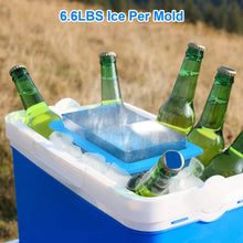 Load image into Gallery viewer, 2-Pack: 6.6 lbs. Silicone Freezer Ice Block Molds
