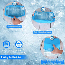 Load image into Gallery viewer, 2-Pack: 6.6 lbs. Silicone Freezer Ice Block Molds
