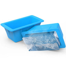 Load image into Gallery viewer, 2-Pack: 6.6 lbs. Silicone Freezer Ice Block Molds
