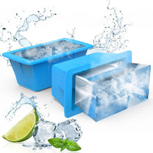 Load image into Gallery viewer, 2-Pack: 6.6 lbs. Silicone Freezer Ice Block Molds
