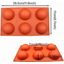 Load image into Gallery viewer, 2-Pack: Baker Depot 6-Hole Silicone Mold
