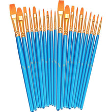 Load image into Gallery viewer, 2-Pack: BOSOBO 10 Sizes Paint Brushes Set

