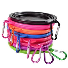 Load image into Gallery viewer, 2-Pack: Collapsible Food Water Travel Bowl
