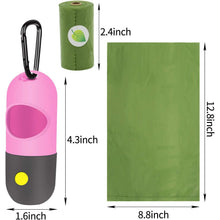 Load image into Gallery viewer, 2-Pack: Dog Poop Bag Dispenser with Built-in LED Flashlight
