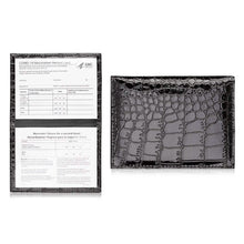 Load image into Gallery viewer, 2-Pack: Faux Crocodile Leather Bling CDC Vaccination Card Immunization Record Protector Holder Passport
