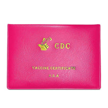 Load image into Gallery viewer, 2-Pack: Faux Leather CDC Vaccination Card Immunization Record Protector Holder
