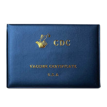 Load image into Gallery viewer, 2-Pack: Faux Leather CDC Vaccination Card Immunization Record Protector Holder
