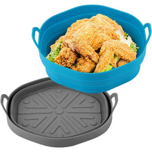 Load image into Gallery viewer, 2-Pack: Foldable Silicone Air Fryer Liner
