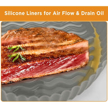 Load image into Gallery viewer, 2-Pack: Foldable Silicone Air Fryer Liner
