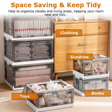 Load image into Gallery viewer, 2-Pack: Foldable Storage Bins Collapsible Storage Box Organizer
