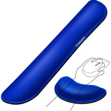 Load image into Gallery viewer, 2-Pack: Gimars Upgrade Enlarge Gel Memory Foam Set Keyboard Wrist Rest Pad
