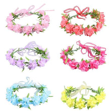 Load image into Gallery viewer, 2-Pack: Girl's Floral Style Polyester Hair Accessories

