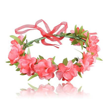 Load image into Gallery viewer, 2-Pack: Girl's Floral Style Polyester Hair Accessories
