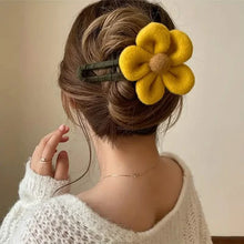 Load image into Gallery viewer, 2-Pack: Gorgeous Plush Flower Hairpin
