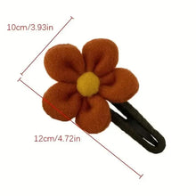 Load image into Gallery viewer, 2-Pack: Gorgeous Plush Flower Hairpin
