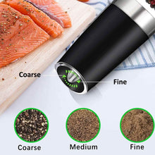 Load image into Gallery viewer, 2-Pack: Gravity Electric Salt Pepper Grinder
