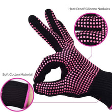 Load image into Gallery viewer, 2-Pack: Heat Resistant Gloves with Silicone Bumps
