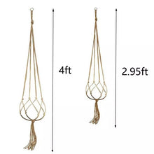 Load image into Gallery viewer, 2-Pack: Indoor Outdoor Hanging Pot Rope Net Macrame Plant Hanger
