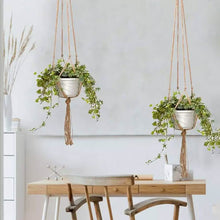 Load image into Gallery viewer, 2-Pack: Indoor Outdoor Hanging Pot Rope Net Macrame Plant Hanger
