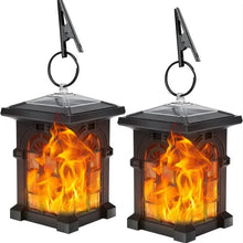 Load image into Gallery viewer, 2-Pack: IP65 Waterproof Solar Outdoor Lights With Flickering Flame

