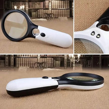 Load image into Gallery viewer, 2-Pack: LED Light 45x Magnifying Glass Lens Mini Pocket Handheld Microscope
