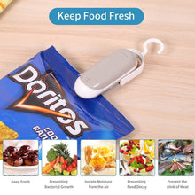 Load image into Gallery viewer, 2-Pack: Mempedont Mini Bag Sealer - Heat Sealer for Plastic Bags
