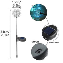 Load image into Gallery viewer, 2-Pack: Outdoor Solar Dandelion Lawn Lights
