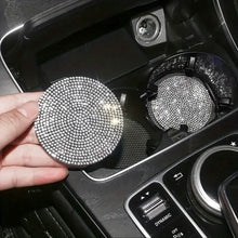 Load image into Gallery viewer, 2-Pack: Shimmering Diamond Car Cup Mats
