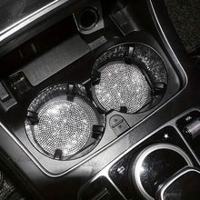 Load image into Gallery viewer, 2-Pack: Shimmering Diamond Car Cup Mats
