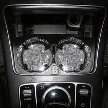 Load image into Gallery viewer, 2-Pack: Shimmering Diamond Car Cup Mats

