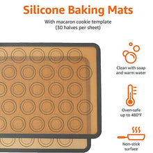 Load image into Gallery viewer, 2-Pack: Silicone Nonstick Food Safe Macarons Baking Mat
