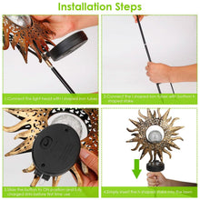 Load image into Gallery viewer, 2-Pack: Solar Powered Glass Globe Stake Lamp
