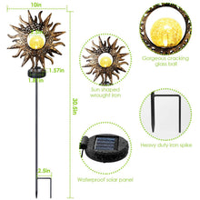 Load image into Gallery viewer, 2-Pack: Solar Powered Glass Globe Stake Lamp
