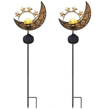 Load image into Gallery viewer, 2-Pack: Solar Powered Glass Globe Stake Lamp
