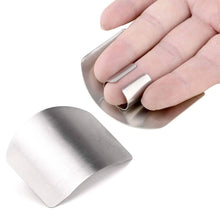 Load image into Gallery viewer, 2-Pack: Stainless Steel Finger Protector For Cutting, Chopping and Dicing
