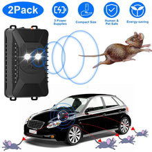 Load image into Gallery viewer, 2-Pack: Under Hood Ultrasonic Repellent with 3 Power Supplies

