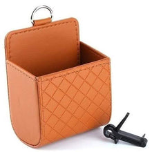 Load image into Gallery viewer, 2-Pack: Universal Car Mobile Phone Bag PU Leather Car Auto Air Outlet Coin Bag Case
