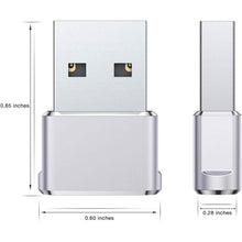 Load image into Gallery viewer, 2-Pack: USB C Female to USB Male Adapter
