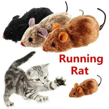 Load image into Gallery viewer, 2-Pack: Wind Up Interactive Plush Mouse Toy
