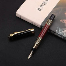 Load image into Gallery viewer, 2-Pack: Wood Grain Classical Fountain Pen Ballpoint Pen

