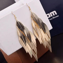 Load image into Gallery viewer, 2-Pairs: Women's Alloy Leaf Drop Earrings
