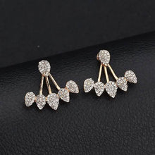Load image into Gallery viewer, 2-Pairs: Women's Small Diamond Cubic Zirconia Earrings
