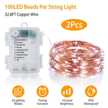 Load image into Gallery viewer, 2-Piece: 100LED Beads String Lights

