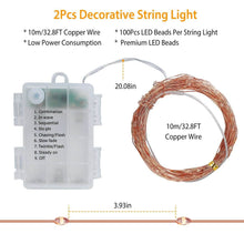 Load image into Gallery viewer, 2-Piece: 100LED Beads String Lights
