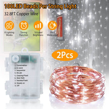Load image into Gallery viewer, 2-Piece: 100LED Beads String Lights
