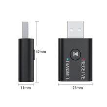 Load image into Gallery viewer, 2-Piece: 2-in-1 USB Wireless Bluetooth Adapter 5.0 Transmitter
