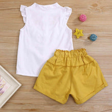 Load image into Gallery viewer, 2-Piece: Baby Girls Outfits Clothes T-Shirt Vest Tops + Shorts Pants
